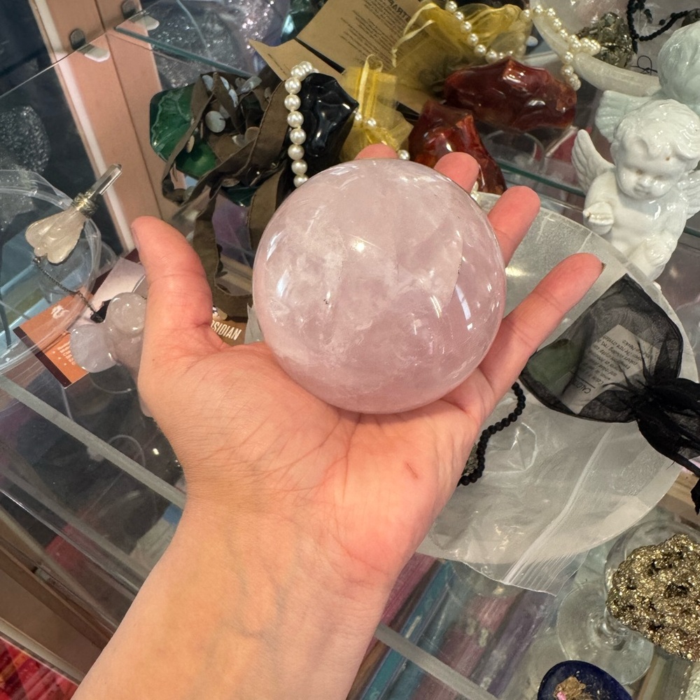 Rose Quartz Crystal Sphere